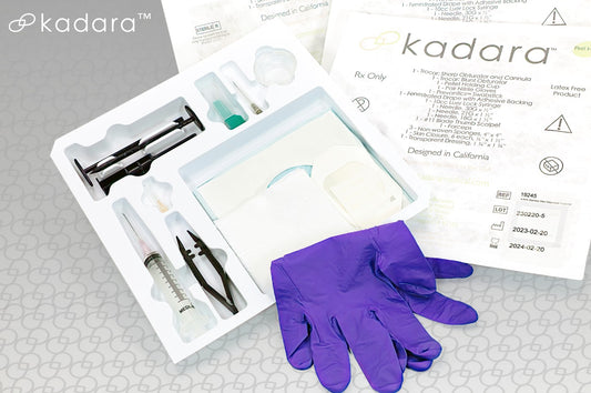 Kadara Medical 4.5mm ABS Plastic Disposable Trocar Kit, Small Gloves, Case of 16 (19200SG) medical supply