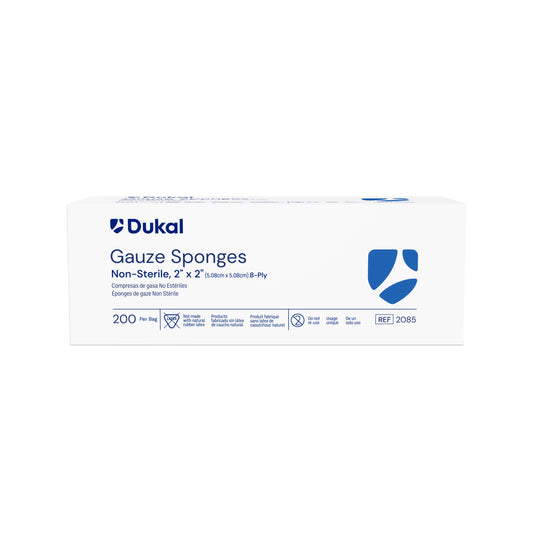 Dukal Non-Sterile Gauze Sponges 8-Ply 2 inch x 2 inch medical supply