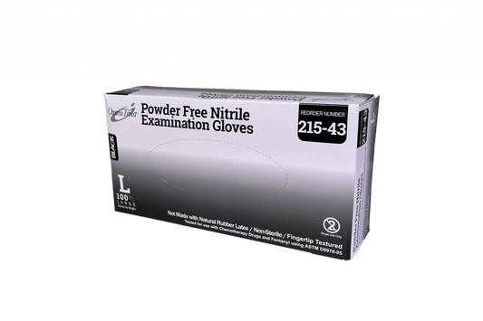 Omni Nitrile Exam Glove Large Black 5.0g case medical supply