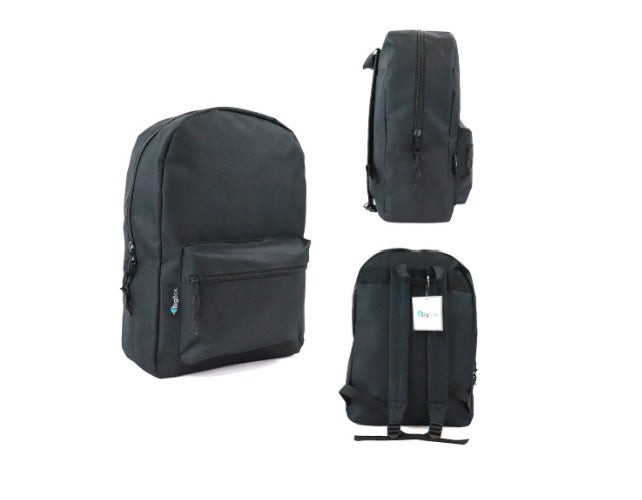 BigBox Black Backpacks, 15", Case of 24 (2363921) medical supply