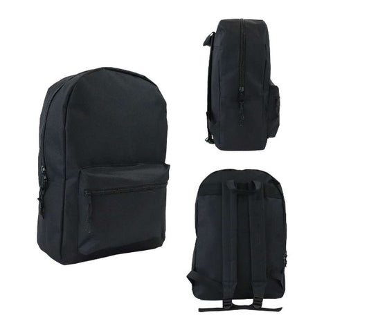 BigBox Basic Backpacks, Black, 15", Case of 24, $8.50/Each (2374671) medical supply