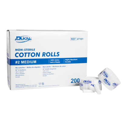Dukal Cotton Roll 1.5 inch x 3/8 inch Case of 24,000 medical supply