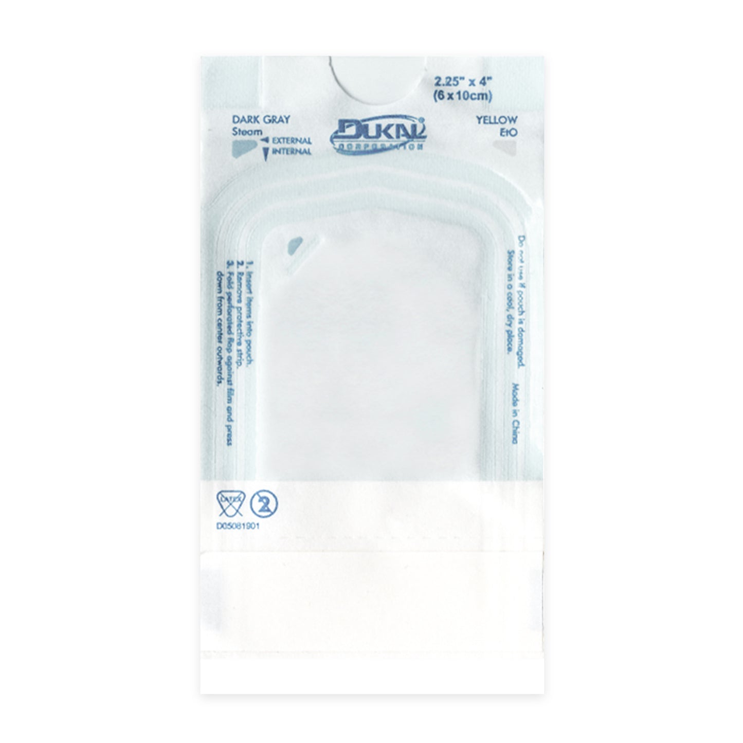 Dukal Sterilization Pouches 2.25 x 4 inch medical supply
