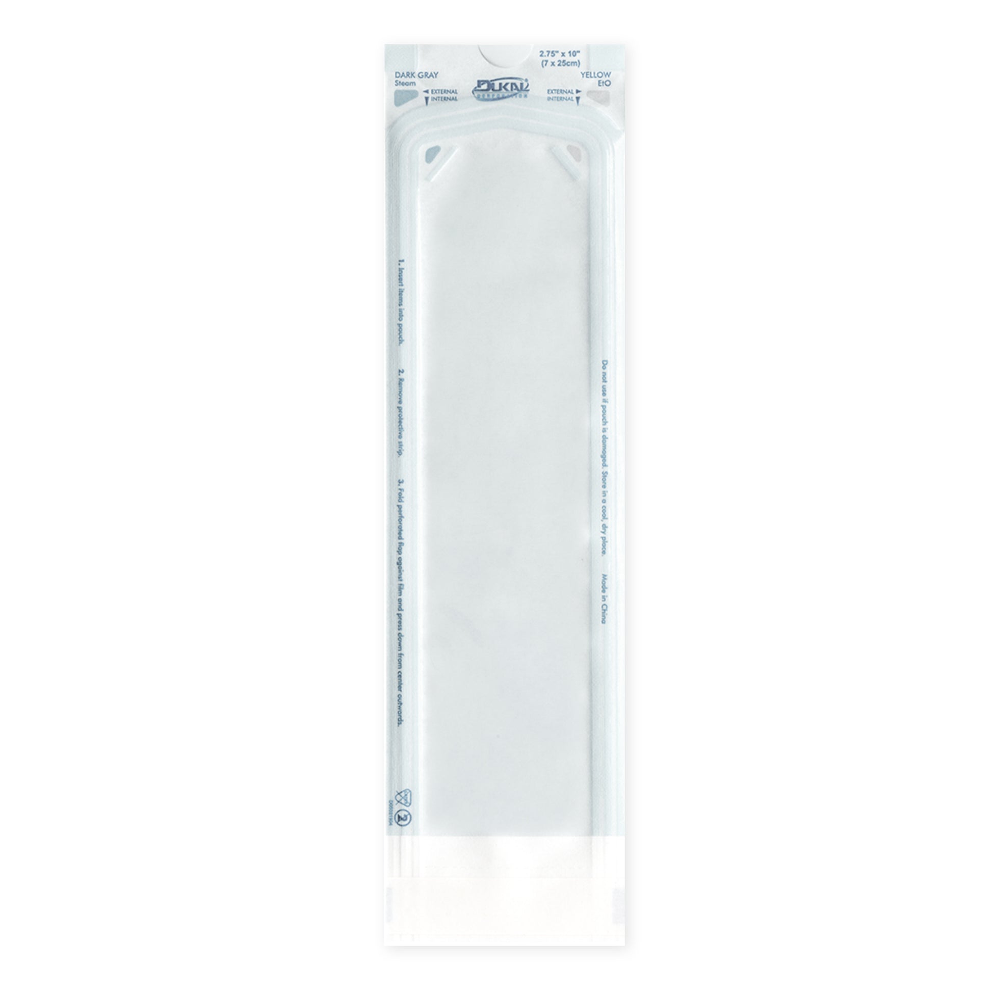 Dukal Sterilization Pouches 2.75 x 10 inch medical supply