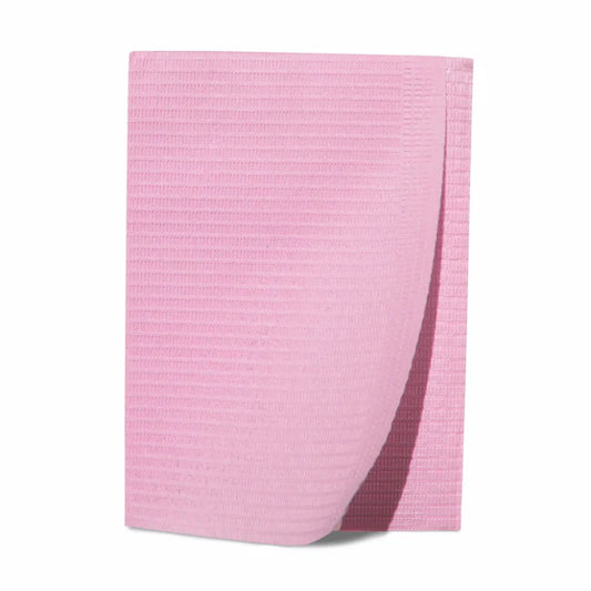 Dukal Patient Bibs 2-Ply 13" x 18" Mauve Case of 500 medical supply