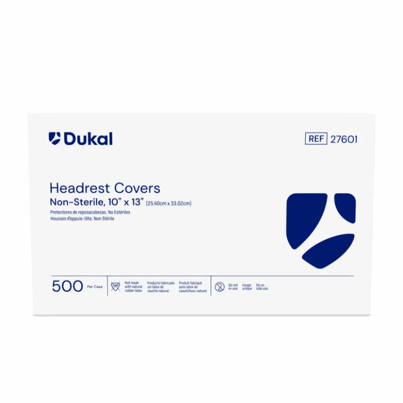 Dukal Non-Sterile Headrest Covers 10 inch x 13 inch medical supply