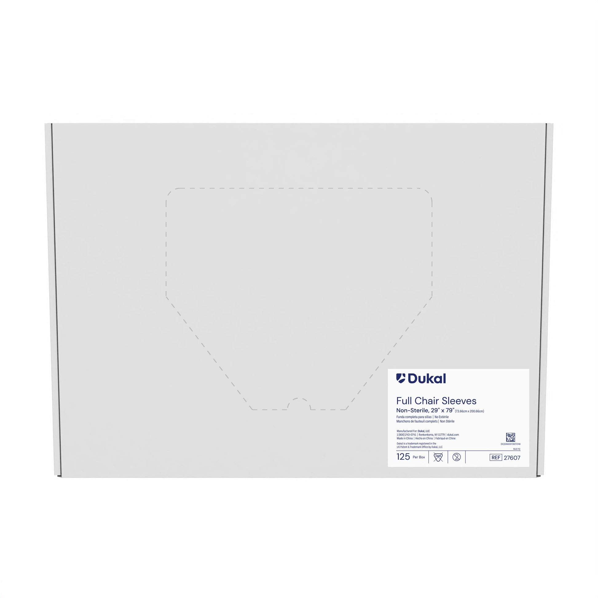 Dukal Full Chair Barrier Sleeves 29 x 80 medical supply