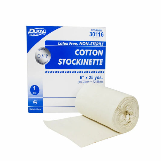 Dukal Cotton Stockinette 6 inch x 25 yd Case of 6 medical supply