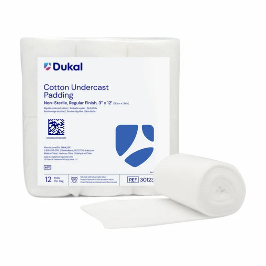 Dukal Cotton Undercast Padding 3 inch x 12 ft Case of 72 medical supply