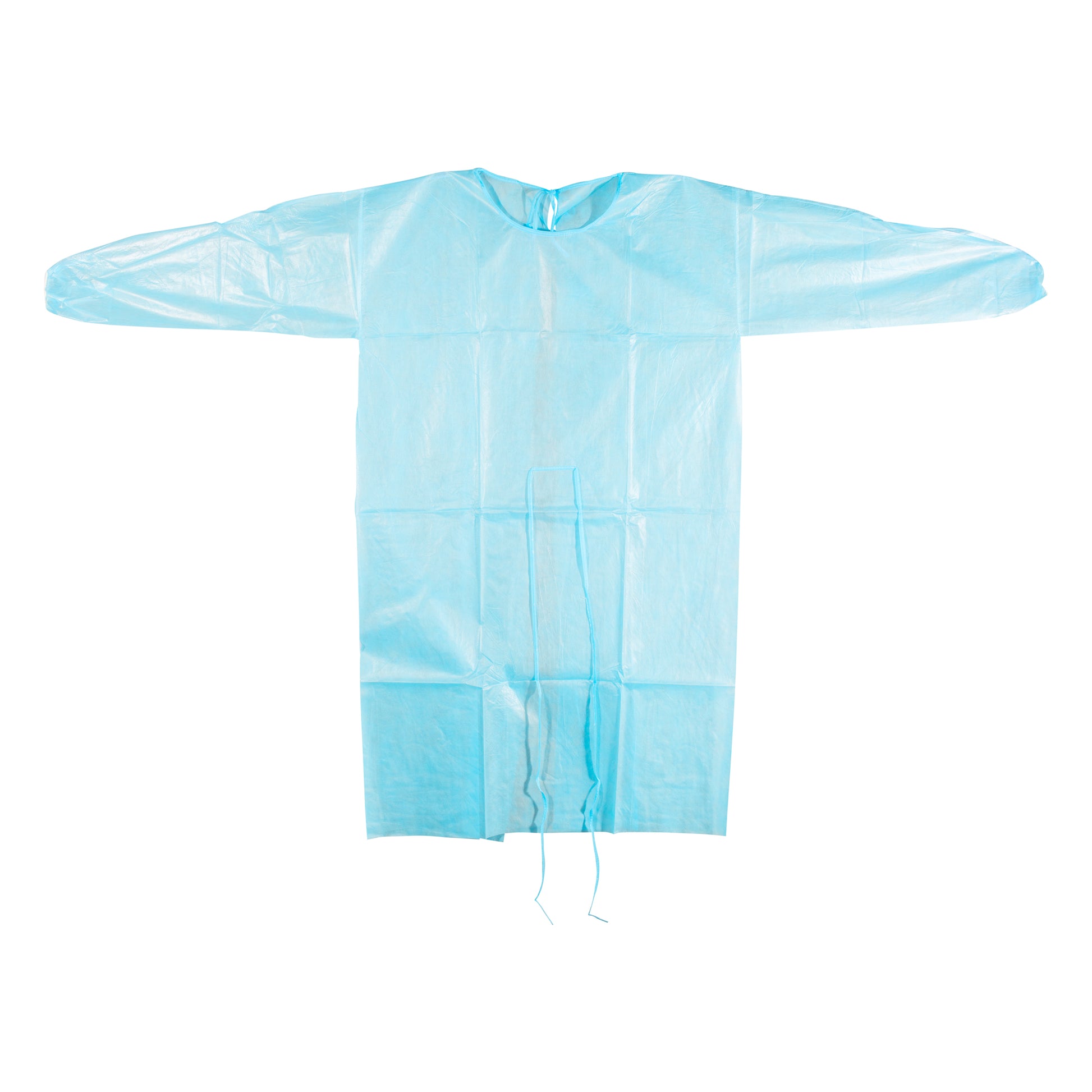 Dukal Poly Coated Isolation Gown Blue 303BL Case of 50 medical supply