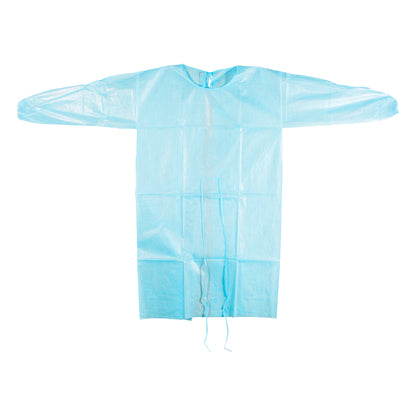 Dukal Poly Coated Isolation Gown Blue 303BL Case of 50 medical supply