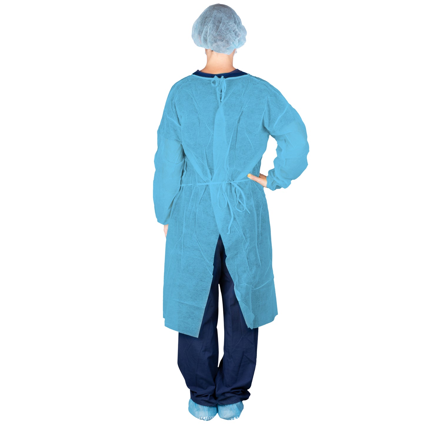 Dukal Poly Coated Isolation Gown Blue 303BL Case of 50 medical supply