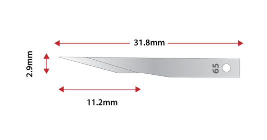SHARD Microblades Carbon Steel Size 65 12 Pack medical supply