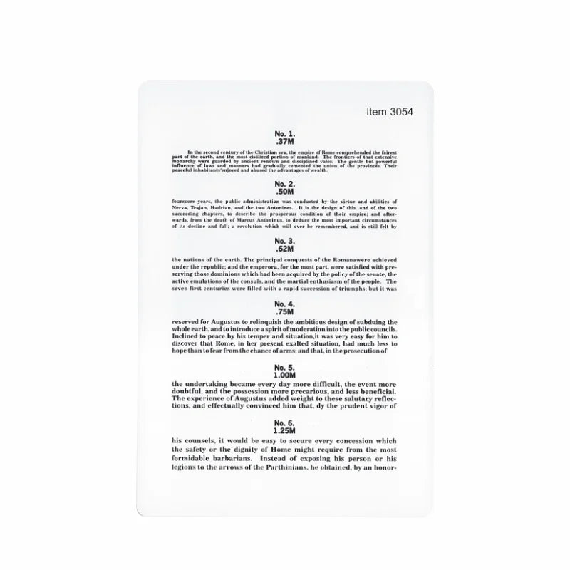 Dukal Plastic Jaeger Eye Chart 3054 500 Each medical supply