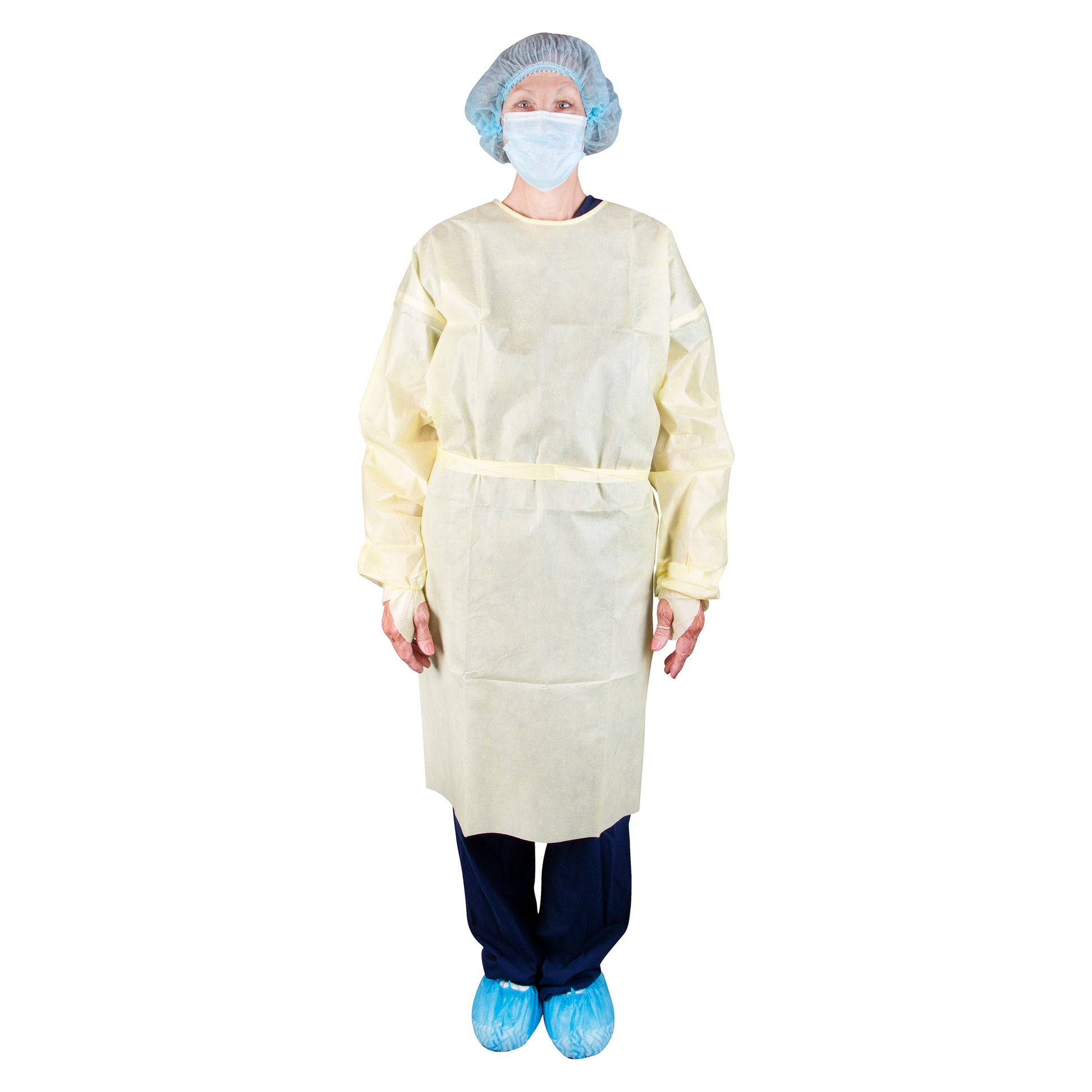 Dukal AAMI Level 2 Isolation Gown Case of 100 medical supply