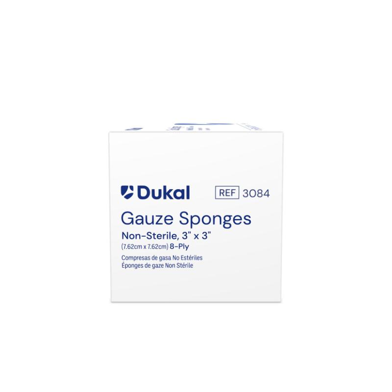 Dukal Non-Sterile Gauze Sponges 8-Ply 3 inch x 3 inch medical supply