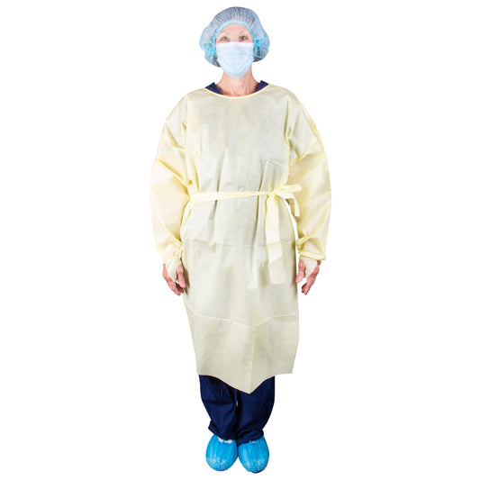 Dukal Level 2 Isolation Gown XL Yellow Case medical supply