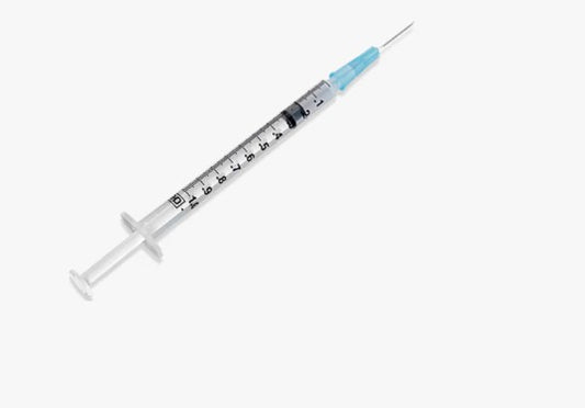BD Tuberculin Syringe 1mL 25G x 5/8 in Detachable Needle Slip Tip Box medical supply