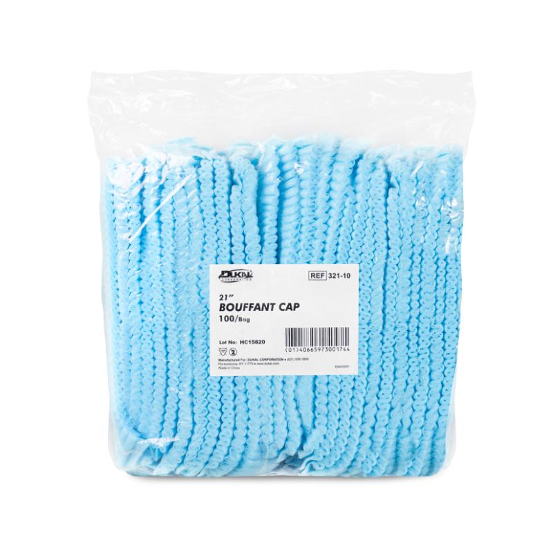 Dukal Bouffant Cap 21 inch Case of 1000 medical supply