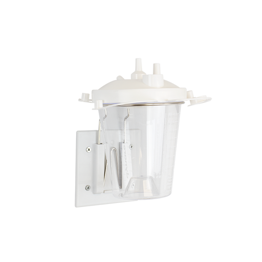 Resp-O2 Disposable EMS Suction Canister with Float Valve Shutoff 1200 cc case of 30 medical supply