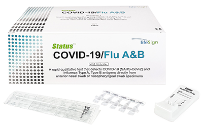 LifeSign Status COVID-19 Flu A&B Box of 25 medical supply