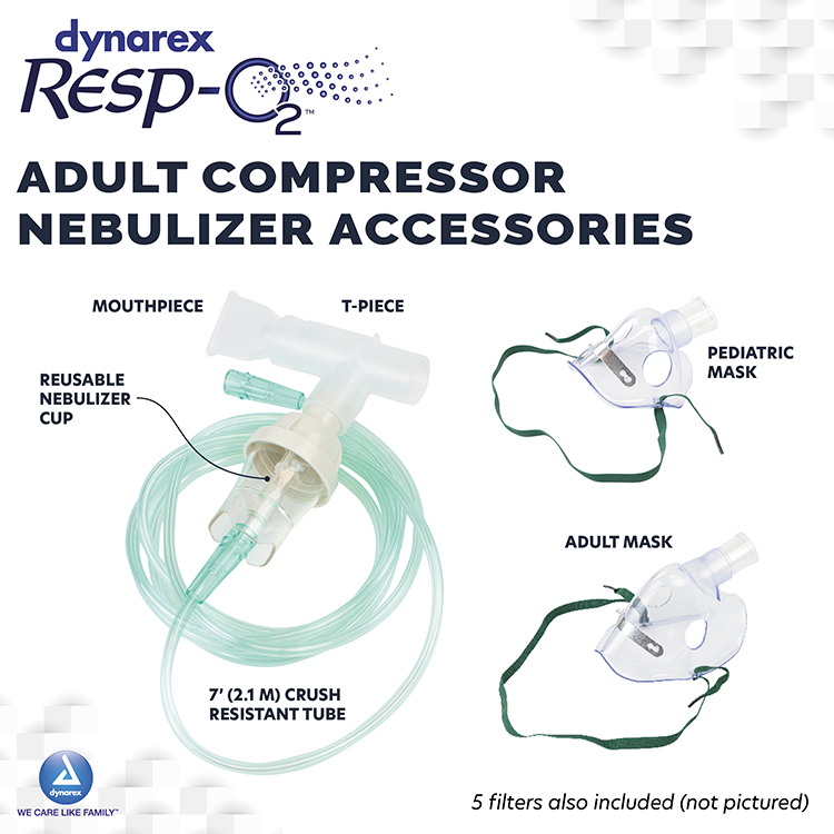 Resp-O2 Elite Compressor Nebulizer Case of 4 medical supply