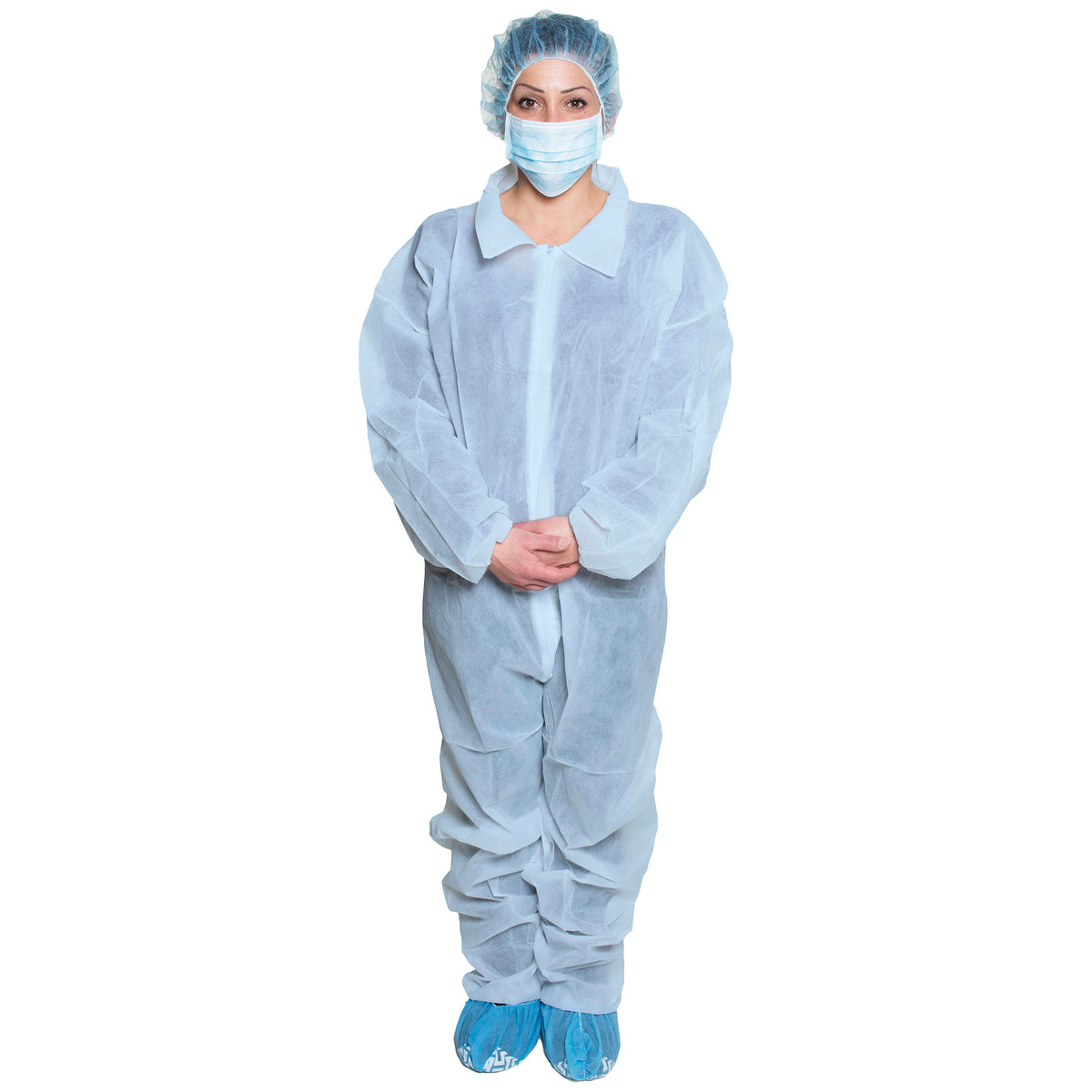 Dukal Disposable Coverall Non-Sterile Blue XL Case of 25 medical supply