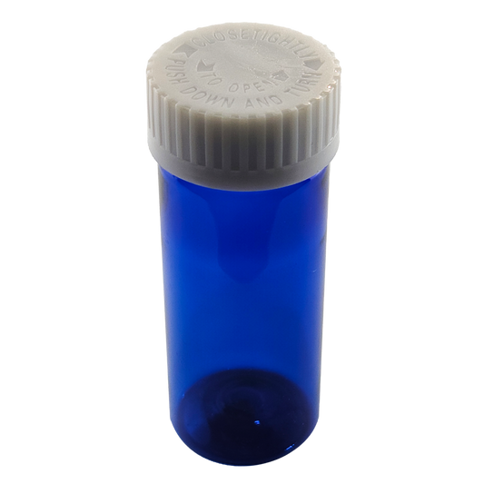 Rx Systems P-Series Vials, 11 Dram, with attached CR Screw Caps, Blue (RXPB11) medical supply