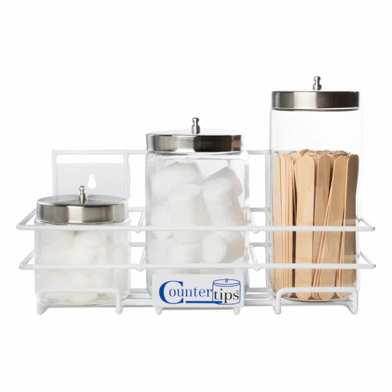 Dukal CounterTips 3 Sundry Jar Rack medical supply