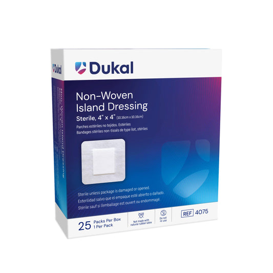 Dukal Sterile Non-Woven Island Dressing 4 x 4 medical supply