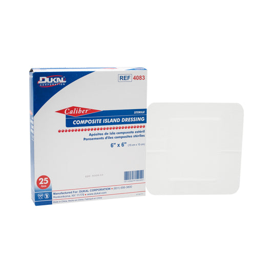 Dukal Sterile Composite Island Dressing 6 x 6 inch medical supply