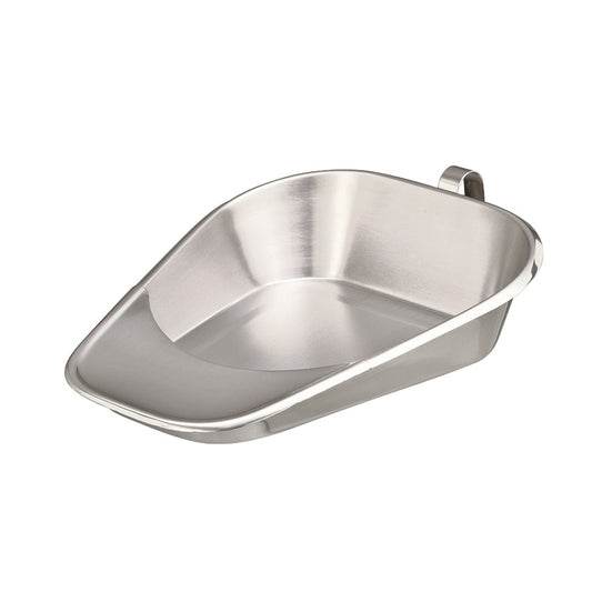 Tech-Med Stainless Steel Fractured Bed Pan 11 7/8 x 9 1/2 x 2 7/8 medical supply