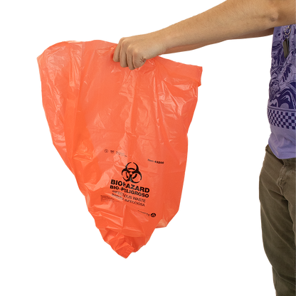 Dynarex Biohazard Bags, with Ties, 24" x 25.6", 500 Bags (43200) medical supply