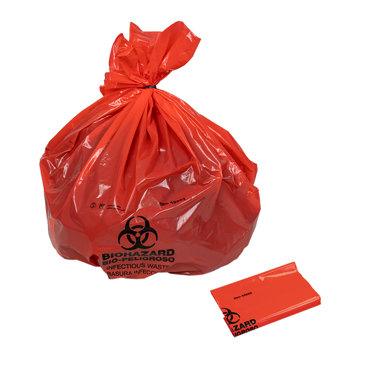 Dynarex Biohazard Bag, 39” x 33”, 100 Bags (43203) medical supply