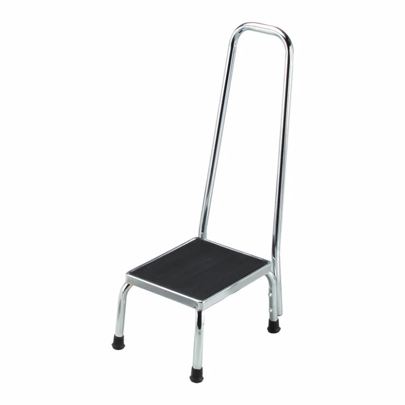 Dukal Foot Stool With Handrail Chrome medical supply