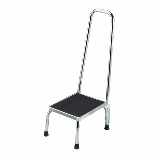 Dukal Foot Stool With Handrail Chrome medical supply