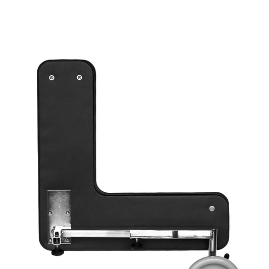 Adjustable Flip Arm For Blood Draw Chair (4387BLK), Black