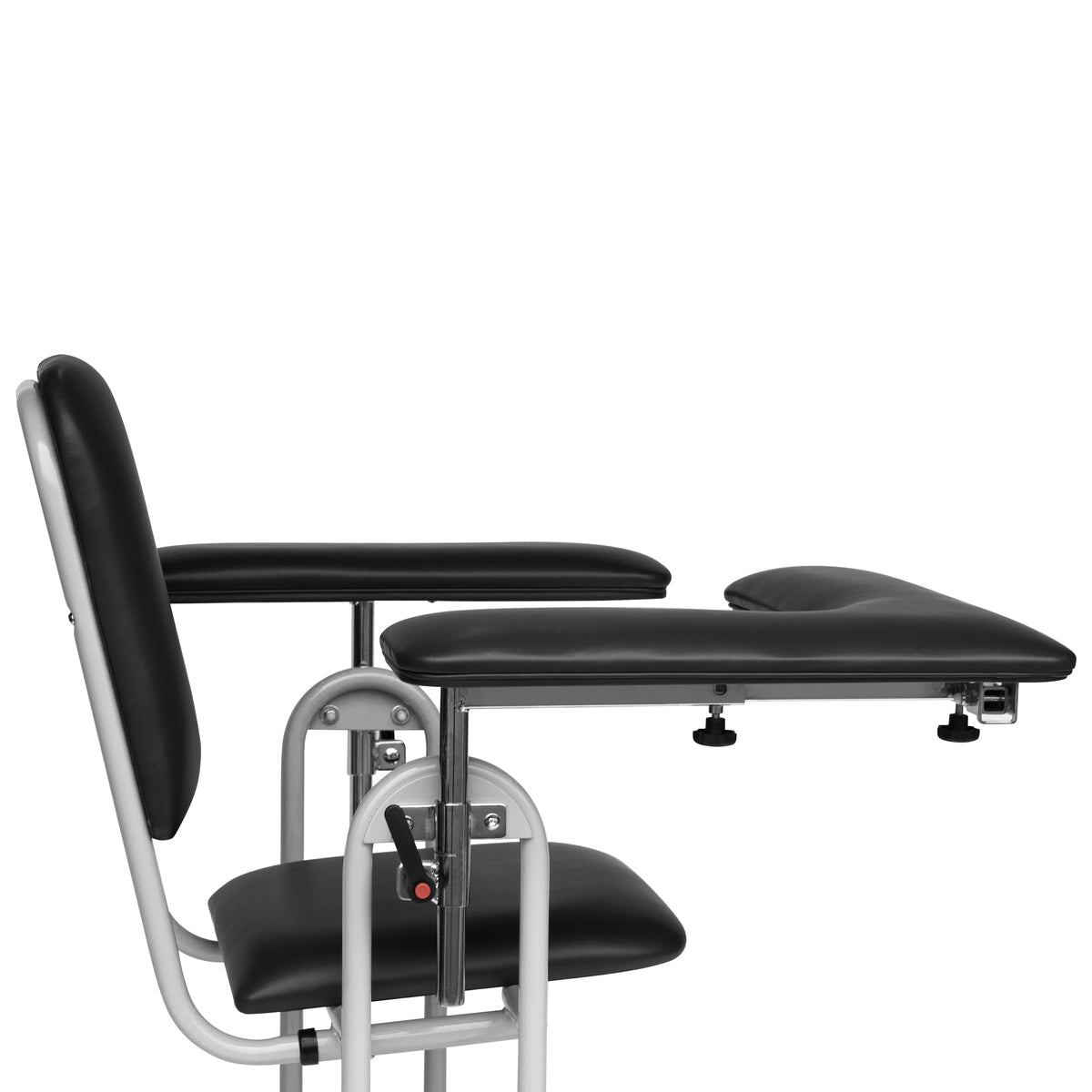 Adjustable Flip Arm For Blood Draw Chair (4387BLK), Black