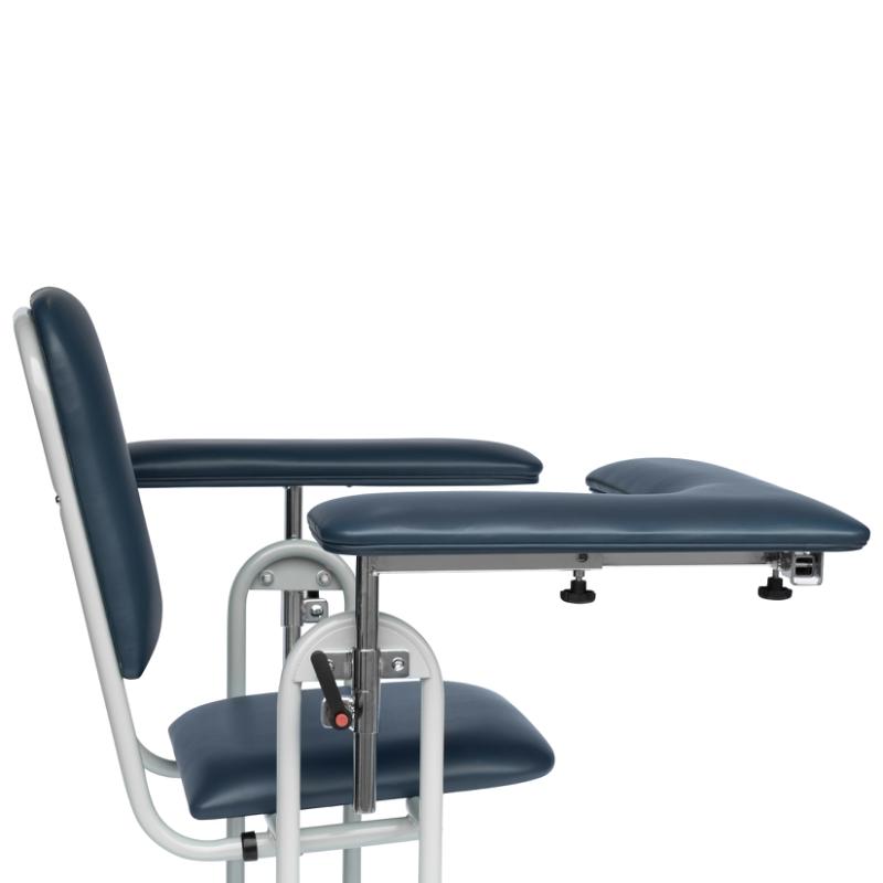 Adjustable Flip Arm For Blood Draw Chair (4387BLK), Blue