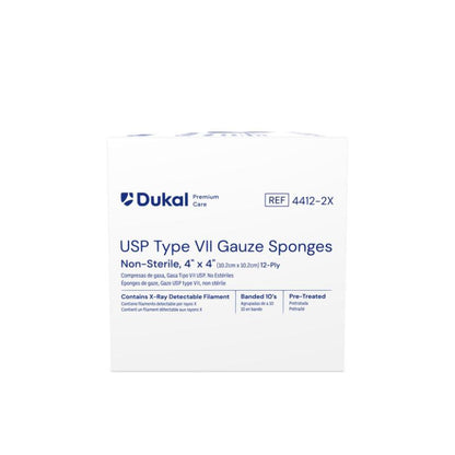 Dukal Premium Care X-Ray Detectable Gauze Sponges 12-Ply 4 inch x 4 inch medical supply