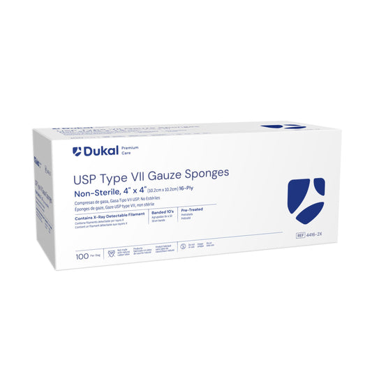 Dukal Premium Care X-Ray Detectable Gauze Sponges 16-Ply 4 inch x 4 inch medical supply