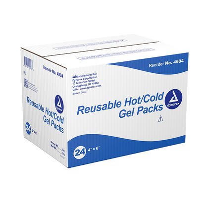 Dynarex Reusable Hot Cold Gel Pack 4" x 6" 24/Case medical supply