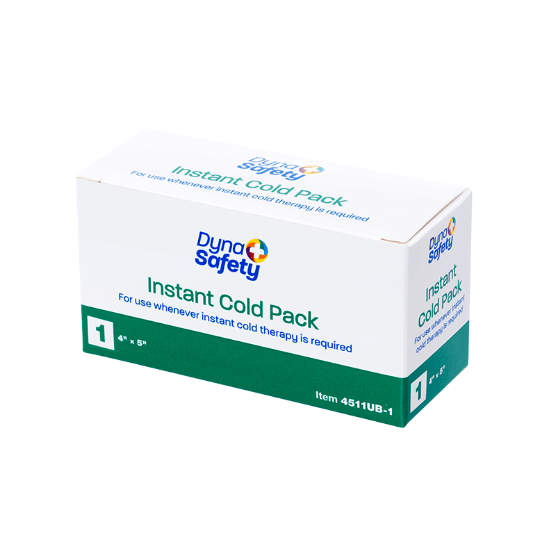 DynaSafety Instant Cold Pack 4" x 5" Case of 72 medical supply