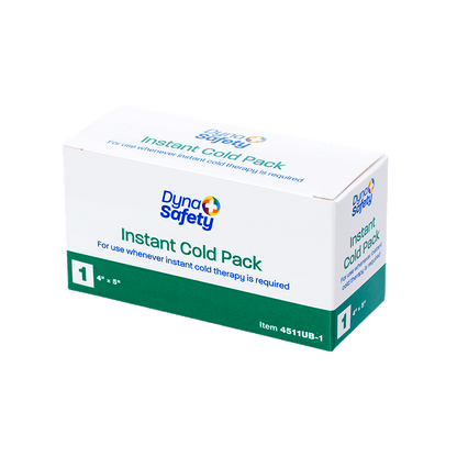 DynaSafety Instant Cold Pack 4" x 5" Case of 72 medical supply