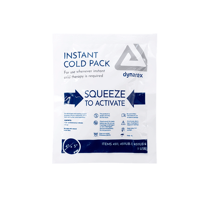 DynaSafety Instant Cold Pack 4" x 5" Case medical supply