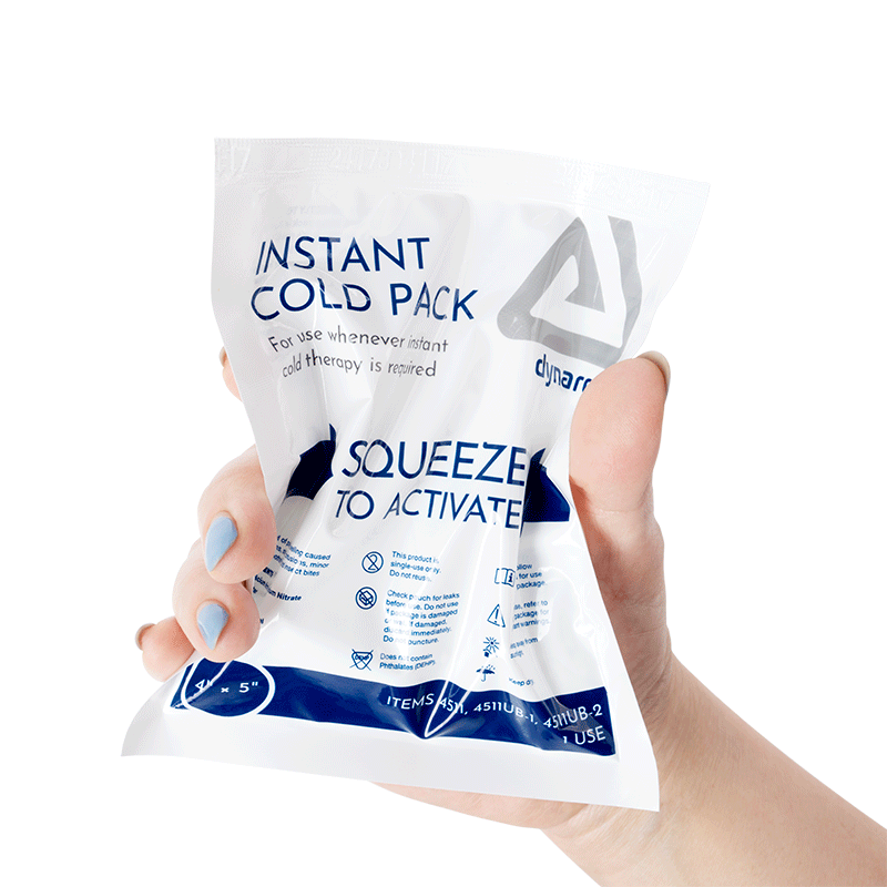 DynaSafety Instant Cold Pack 4" x 5" Case medical supply