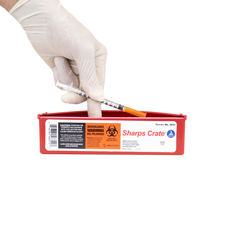 Dynarex Sharps Crate Case of 40 medical supply