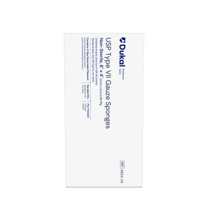 Dukal Non-Sterile X-Ray Detectable Type VII Gauze Sponges 8" x 4" 24-Ply medical supply