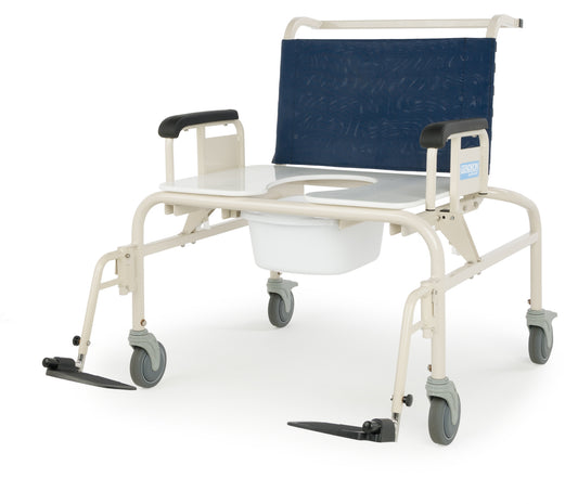 Gendron Bariatric Shower Commode Push Handle 26 in Seat 750 lbs medical supply