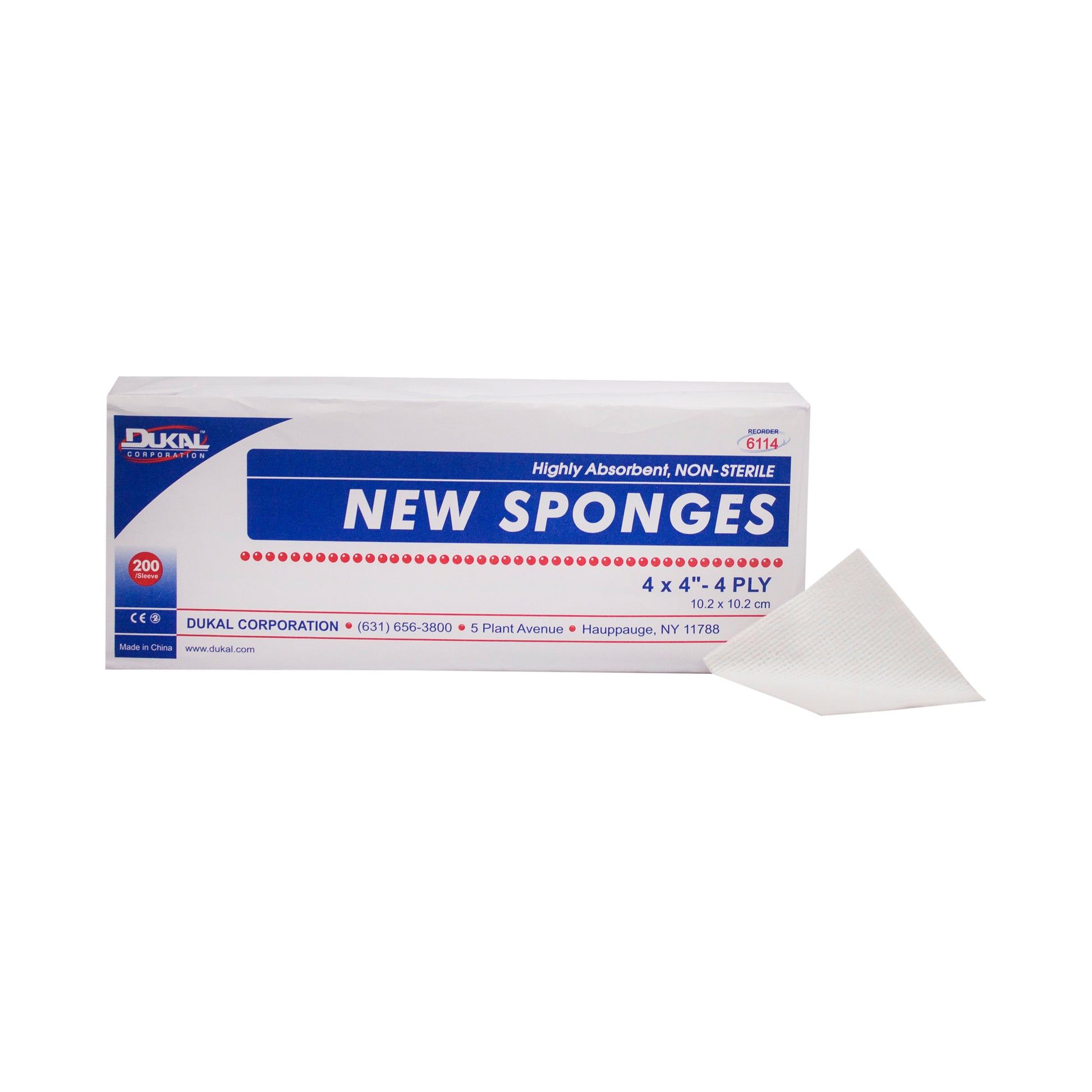 Dukal Premium Care Non-Woven New Sponge 4 inch x 4 inch 4-Ply medical supply